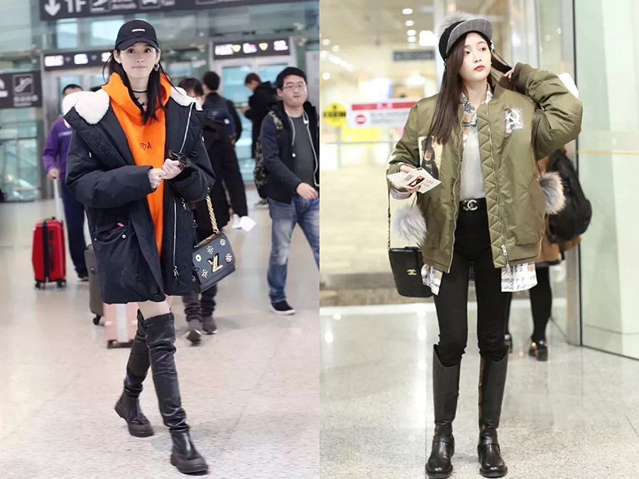 李庚希穿抹胸礼服,李庚希穿白色外套