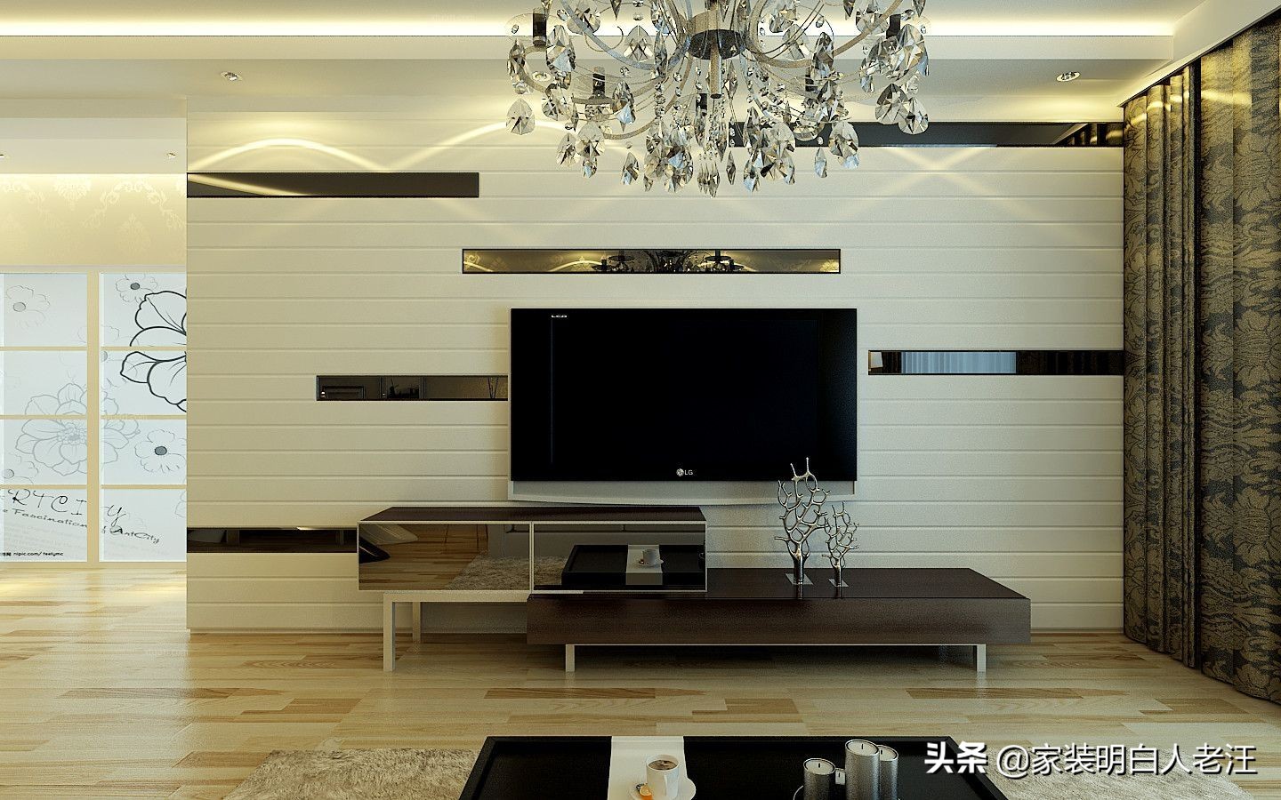 客厅电视背景墙怎样做延伸,电视背景墙凸出来怎么改造