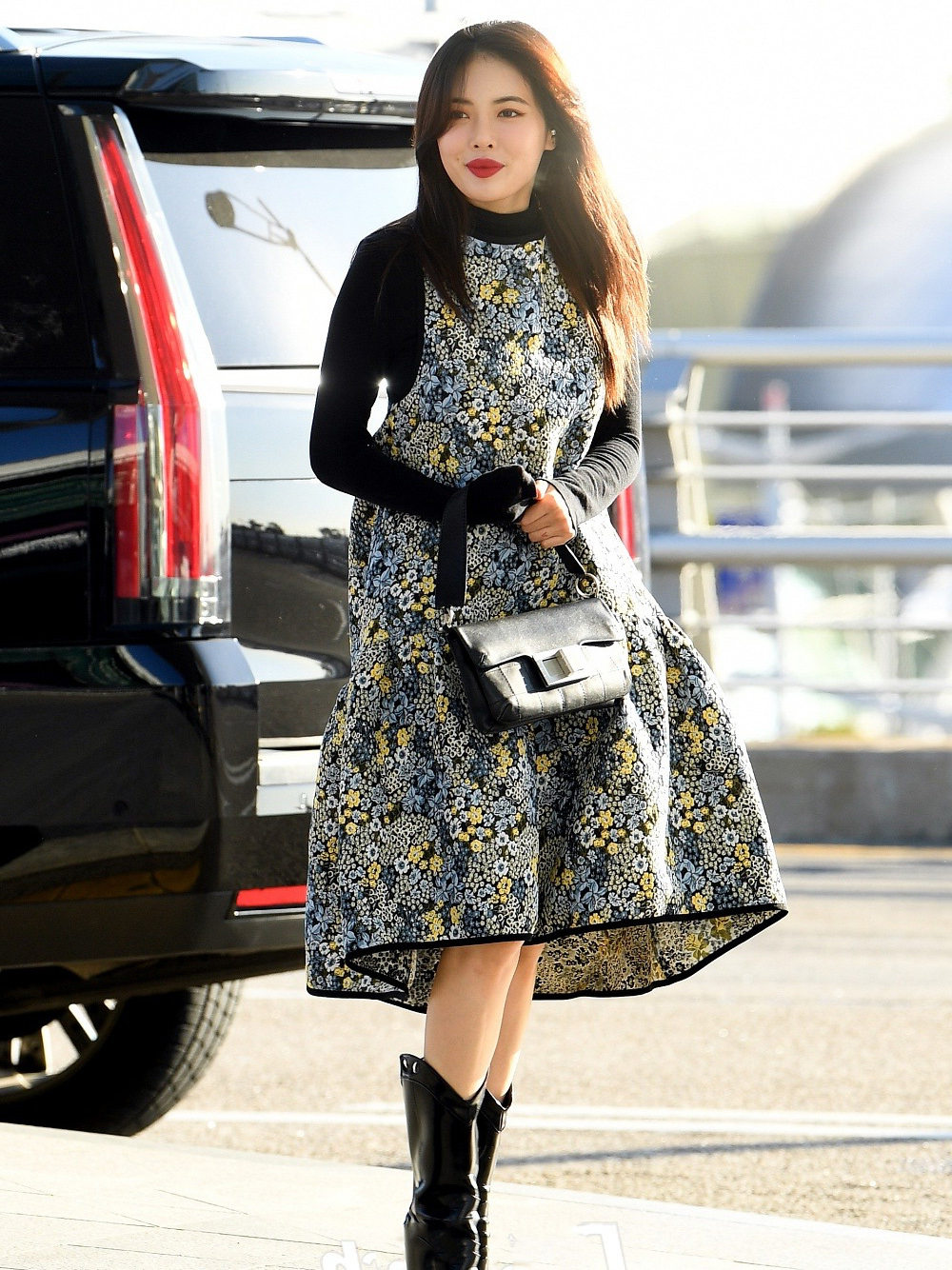 泫雅同款包臀碎花裙,泫雅bubblepop舞蹈完整版碎花裙