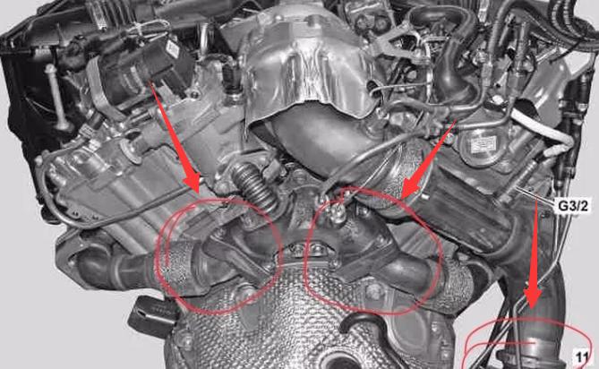 奔驰gl350柴油发动机缺机油,奔驰gl350发动机全部机油漏出来
