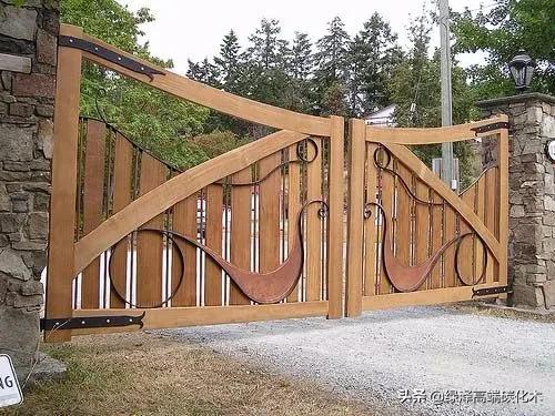 庭院栅栏门制作,庭院围墙护栏栅栏门