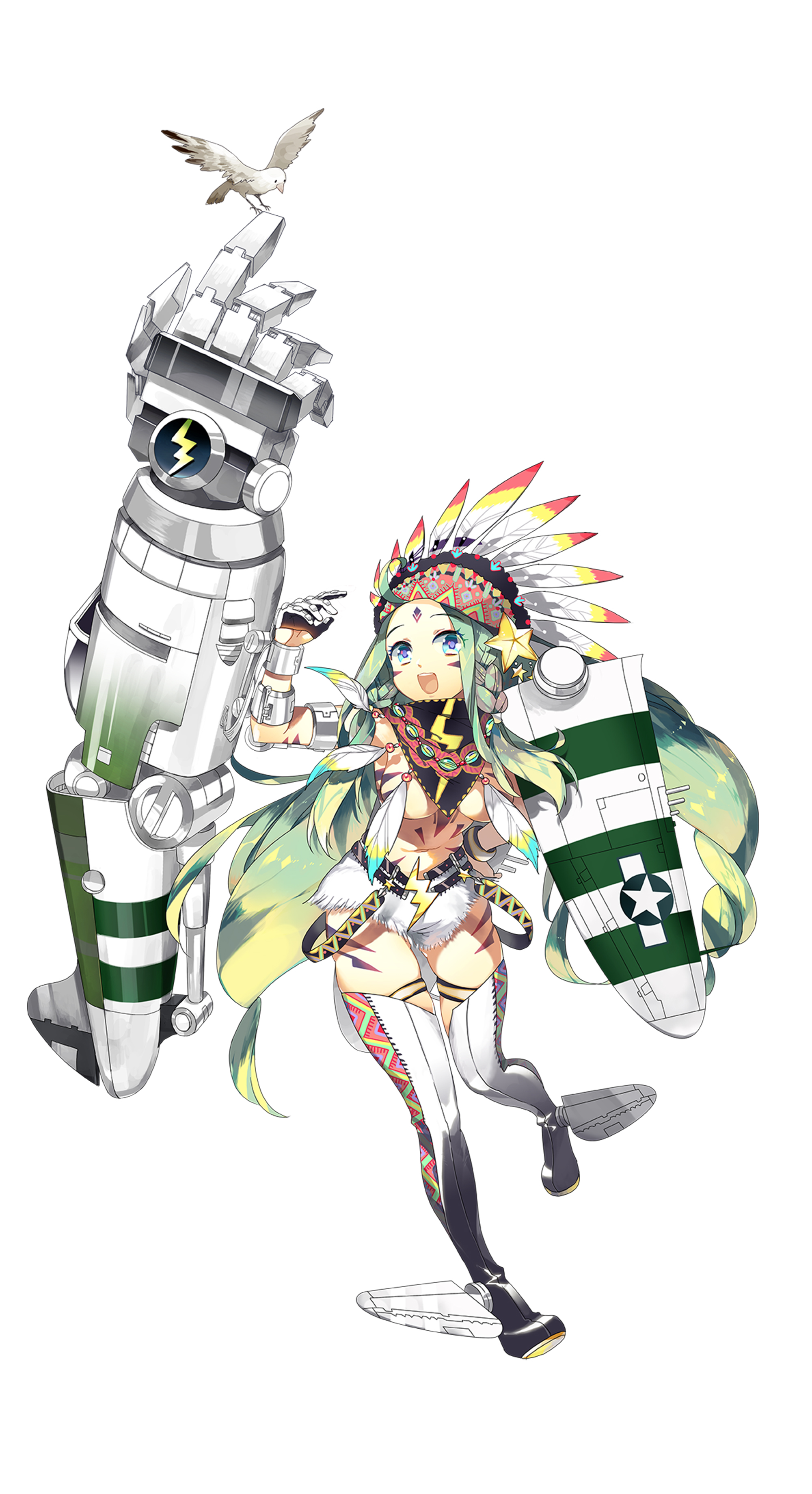 《苍穹战线》超过百种萌点各异的机娘，精美立绘原画插画卡牌欣赏