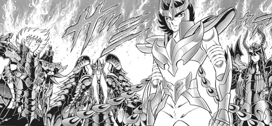 圣斗士星矢一辉单挑三巨头,圣斗士星矢五小强