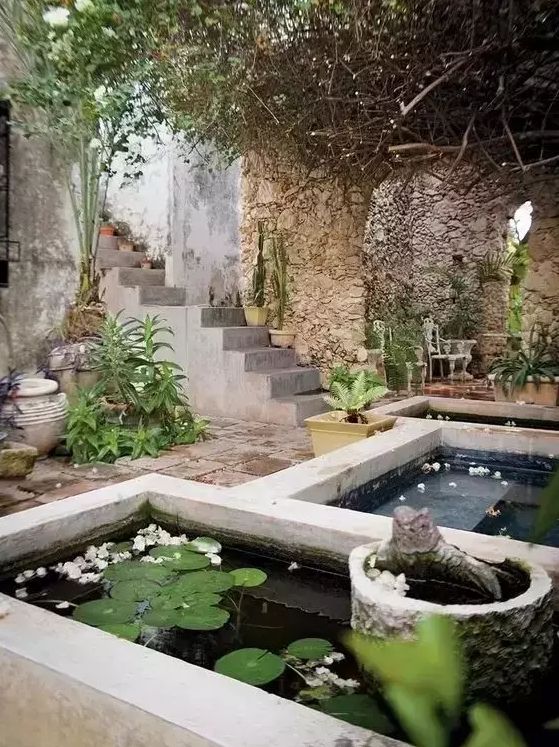 庭院景观石意境,庭院别致的石景