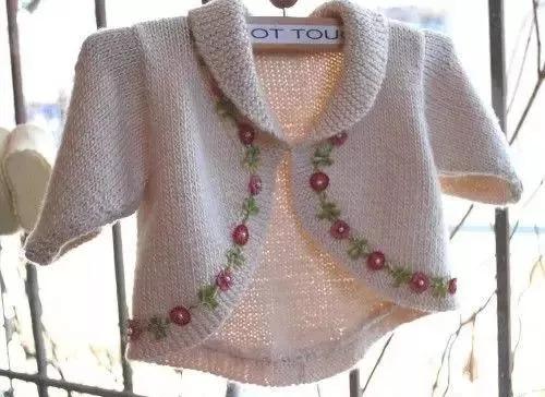 宝宝毛衣绣鱼图案,宝宝毛衣绣花朵图案