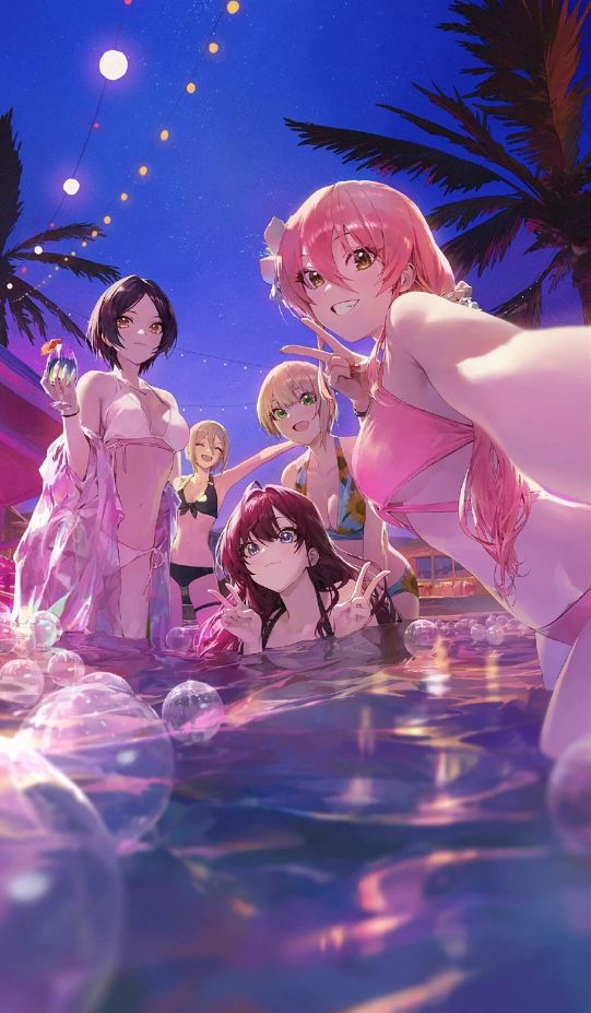 绝版身材动漫壁纸,动漫海边女装图片壁纸高清