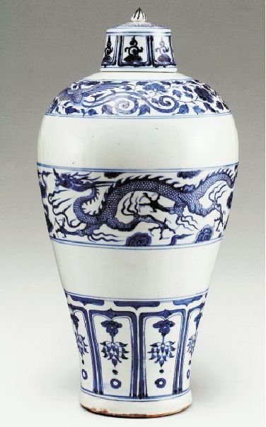 元青花白色分析,元青花瓷器的另类解读