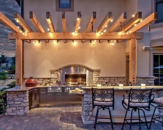 庭院马赛克烧烤台,庭院移动式烧烤台