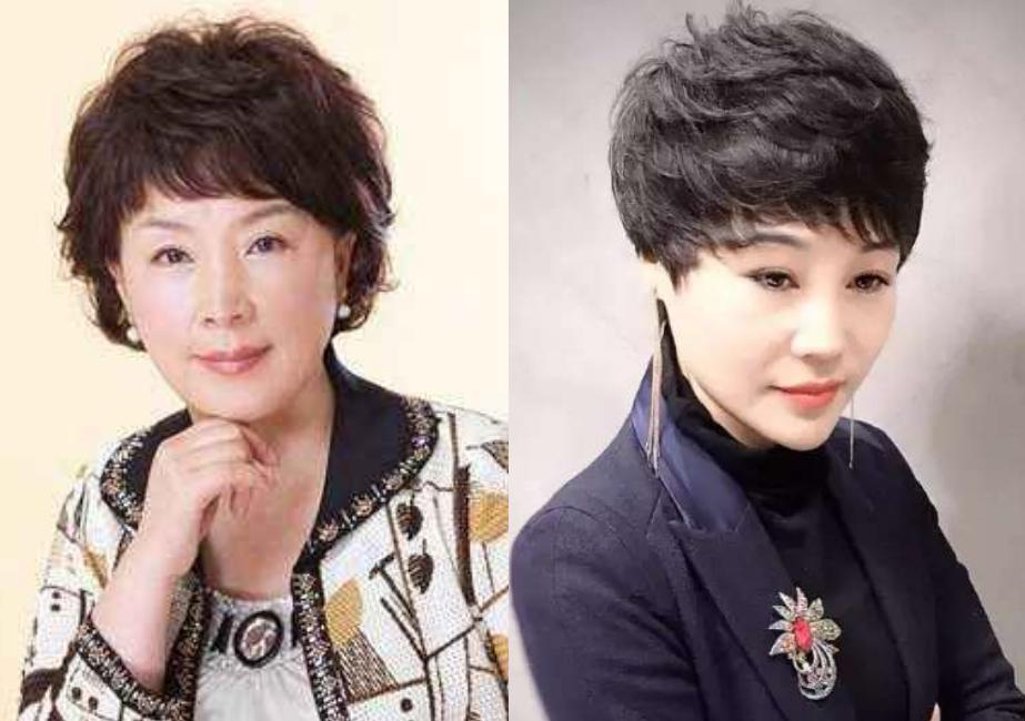 40-45岁显年轻的发型中长烫发,45岁女人发型短发烫发带刘海