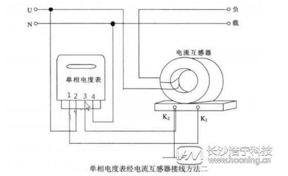 单相电表接互感器和电流表接线图,电子式单相电表接互感器接线方法