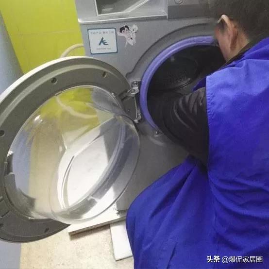 3400买的海尔洗衣机，用了1年多，拆开这个地方一看：懵了