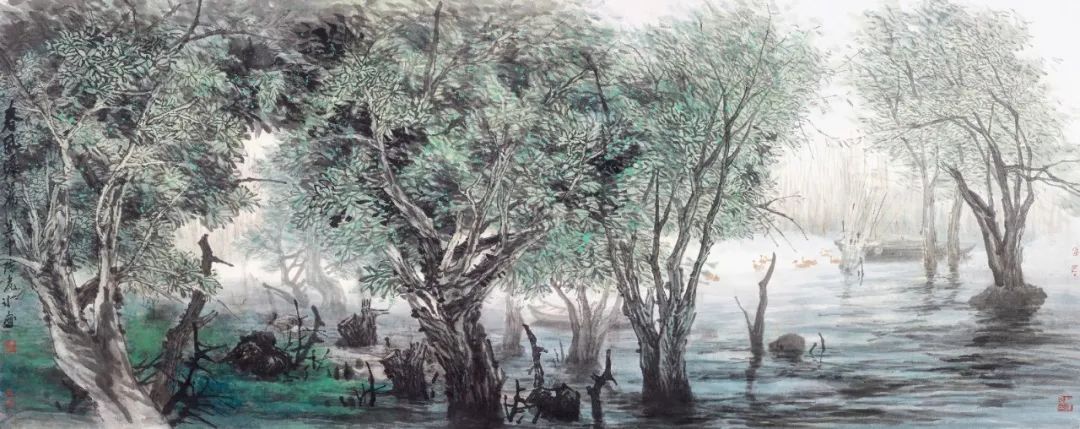 充满诗情画意的山水田园风光,慢慢体味令人陶醉的田园山水韵味