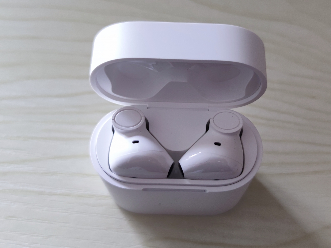 moripods耳机开箱蓝色,hayloumoripods蓝牙无线耳机测评