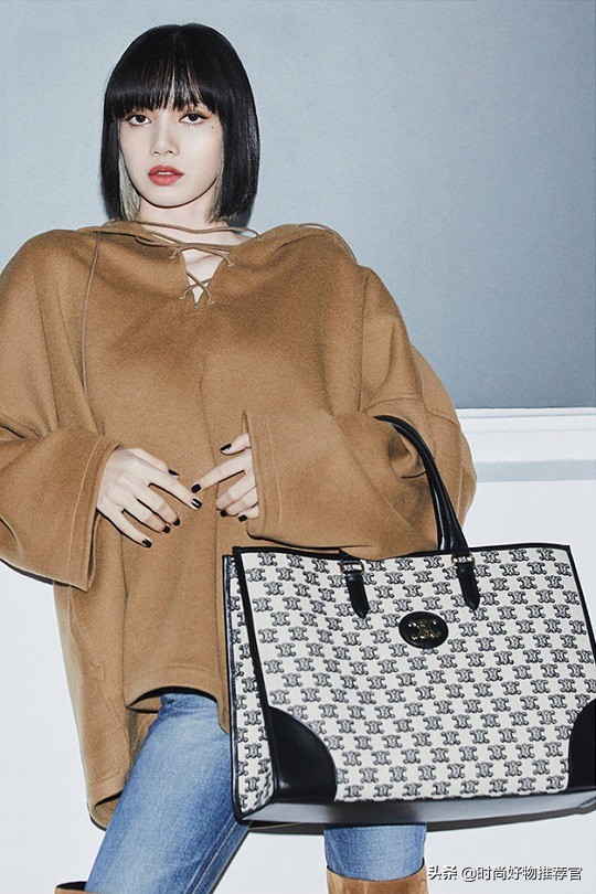 celine标志印花横款手袋,celine新款牛皮革手袋