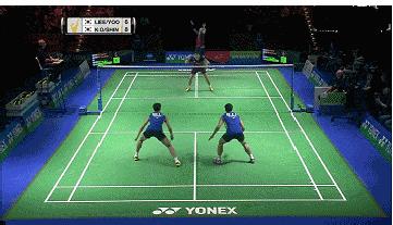 羽毛球双打四人轮转发球顺序,羽毛球双打一方体力不支怎样轮转