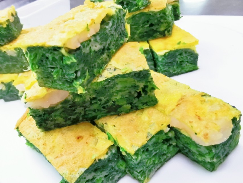 青岛大虾跟菠菜美食总决赛获奖菜品，老人孩子见了抢着吃