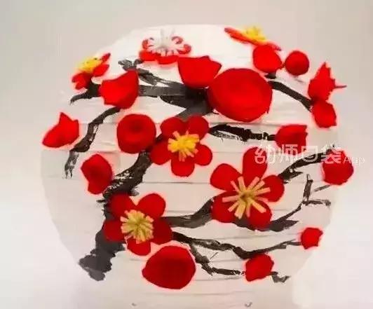 新年创意美术作品春节快乐,创意美术4-6岁新年鞭炮