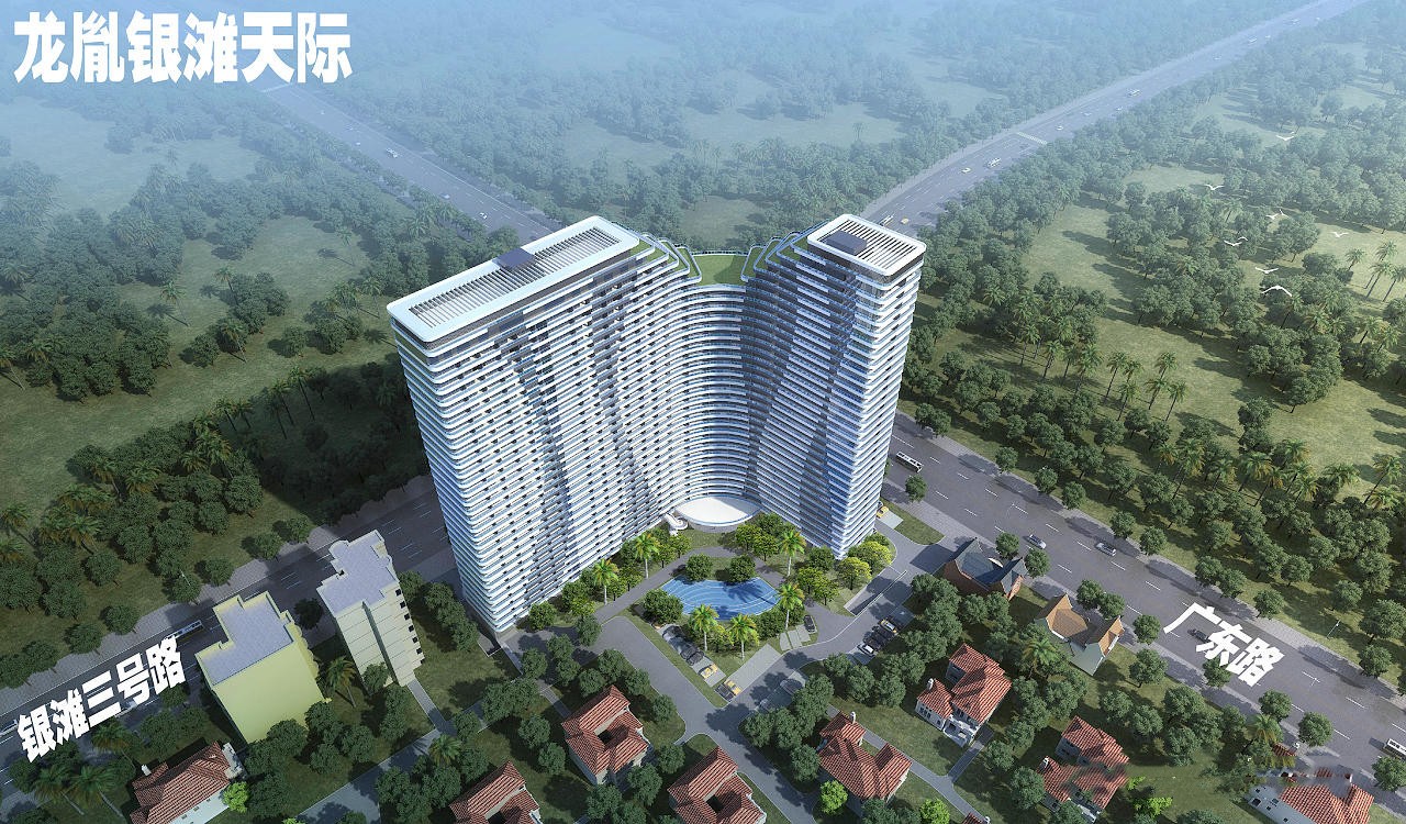 北海市龙胤银滩天际物业费多少,北海龙胤银滩天际现在盖到几层了