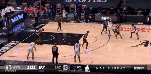 20210222篮网VS快船全场比赛攻防细节分析（下）