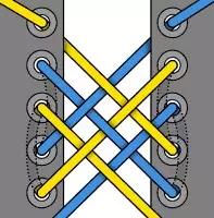 adidasozweego花式鞋带系法,几十种系鞋带的方法