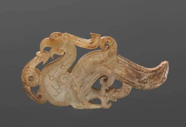 古玉凤鸟各时期特征,凤鸟图案的清代古玉