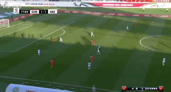 国足2比1吉尔吉斯斯坦于大宝进球,中国男足于大宝