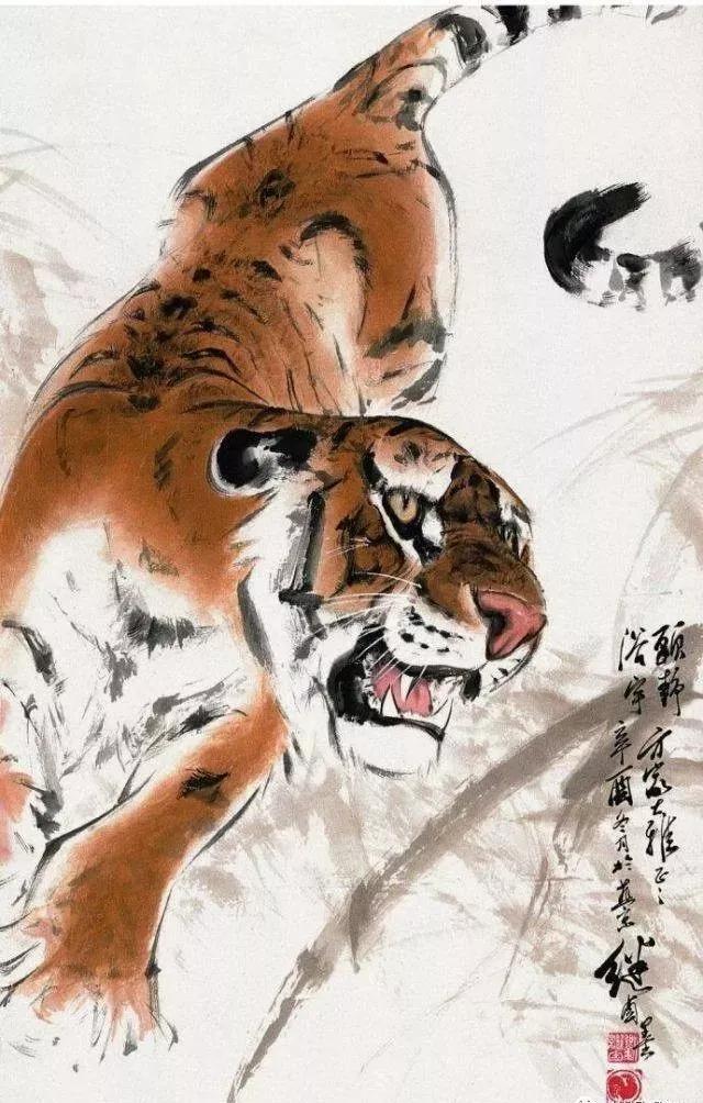 刘继卣画老虎,刘继卣的老虎画得最好