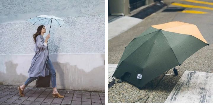 伞晴雨两用高颜值复古风胶囊伞,日系雨伞长伞推荐