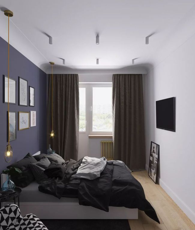 60平一室一厅一衣帽间小户型装修,51平米一室一厅玄关