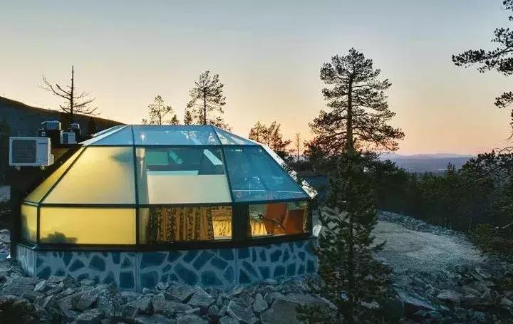 芬兰玻璃屋极光横屏,芬兰极光玻璃屋造价