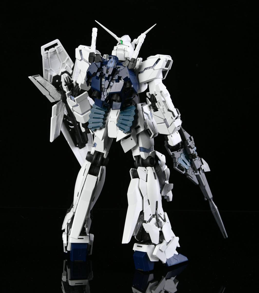 mgex独角兽高达测评,万代限定重炮高达mg开箱