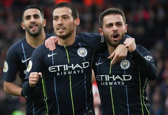 曼城4-1击败南安普顿,曼城逆转南安普顿