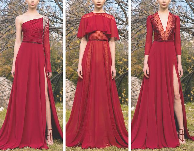 georgeshobeika鹅黄,georgeshobeika2019秋冬高定裙装