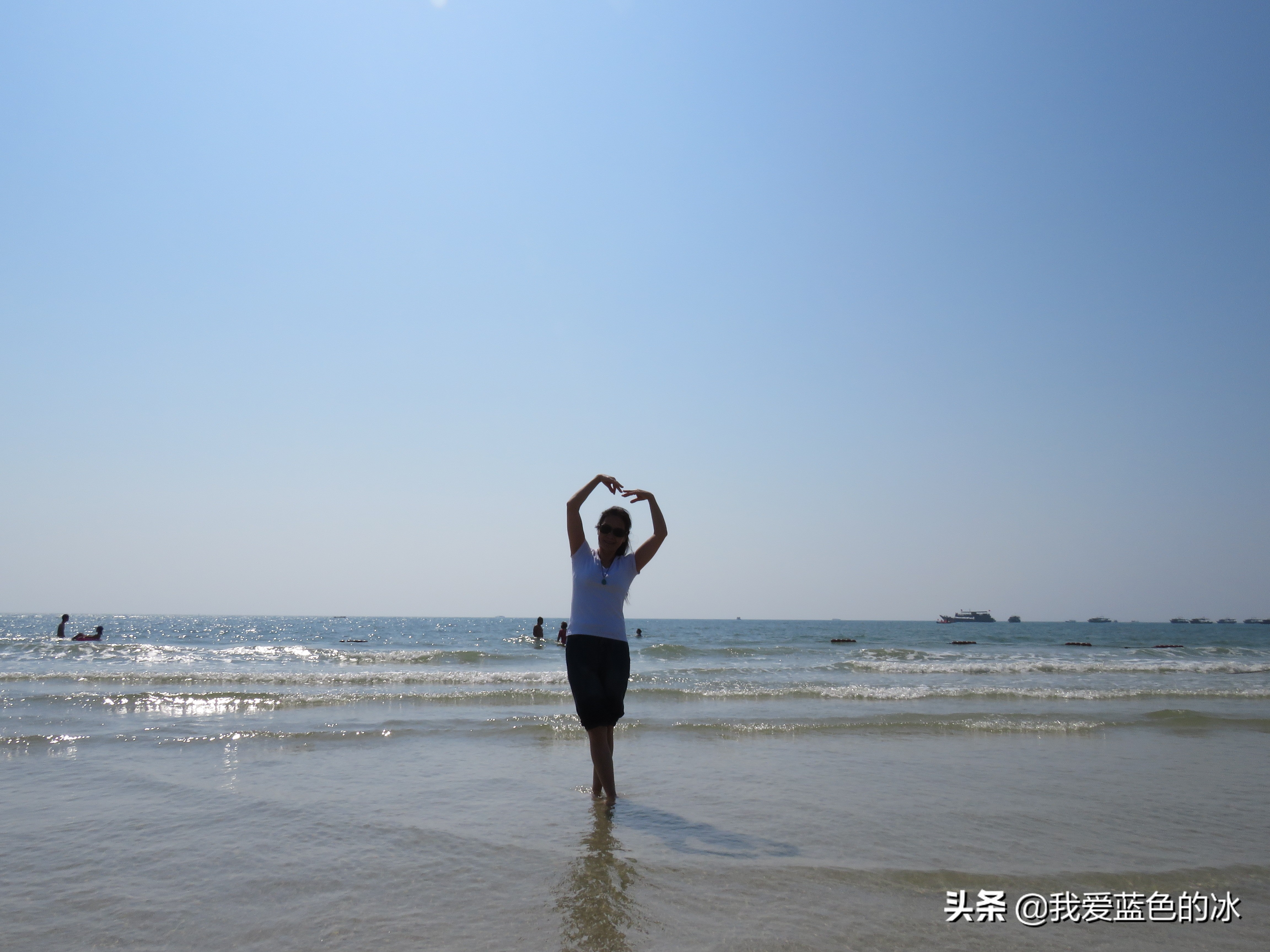 北海暖如春银滩游,北海银滩体验踏浪的感觉