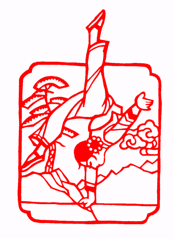 对称图形剪纸窗花,民俗窗花介绍