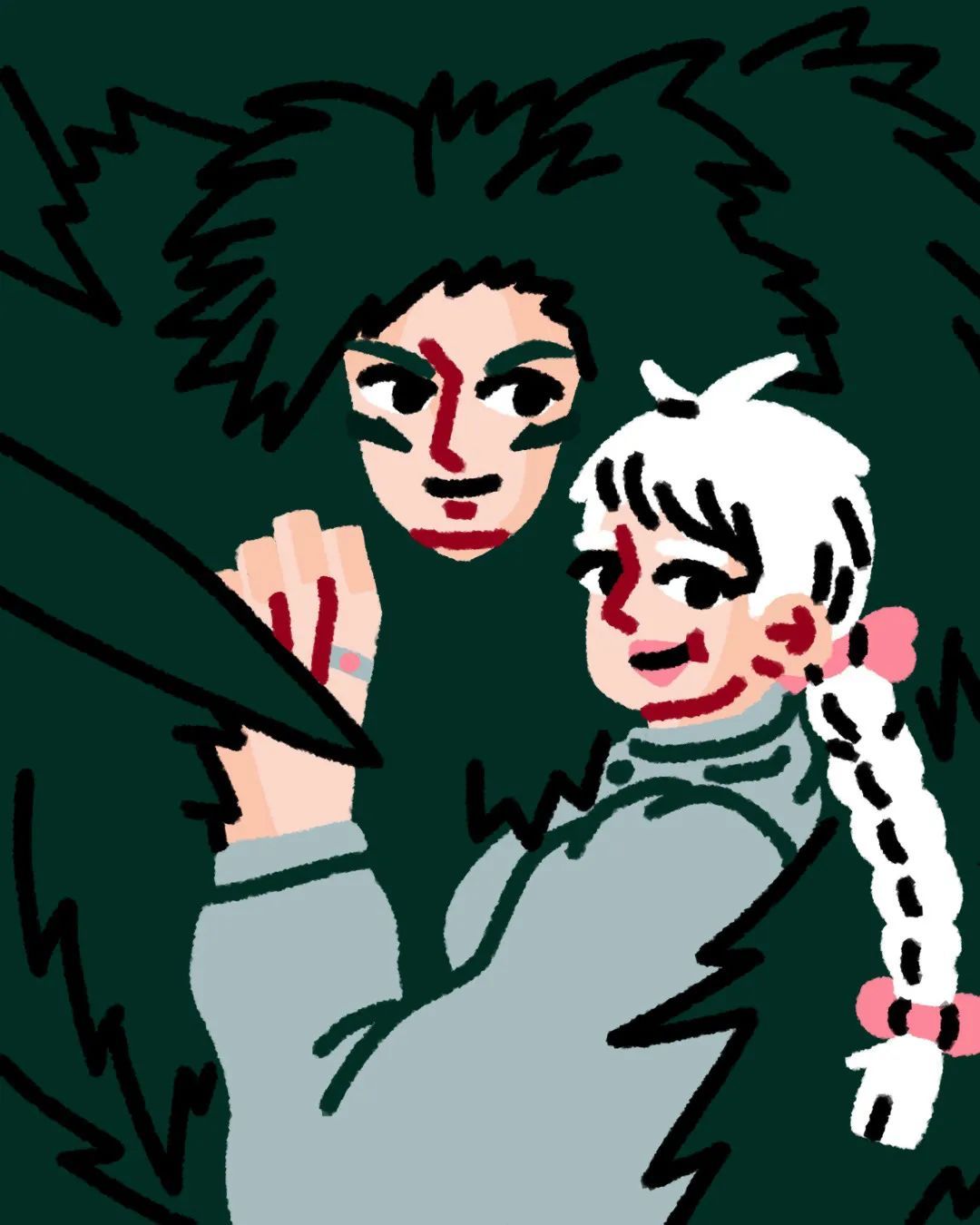 匈牙利插画师gabibaracsi,德国插画师sylvia