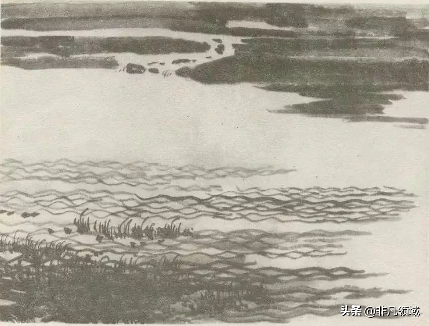 如何画水墨画初学者,中国画技法入门怎么画青绿山水