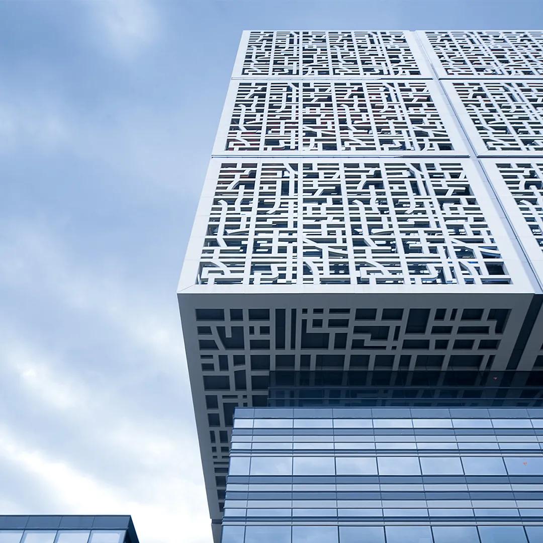 萧山科技城能量魔方夜景,萧山科技城创业谷魔方城