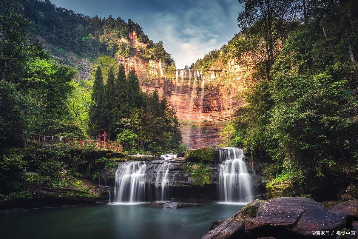 四面山国家级风景名胜区,四面山瀑布全景