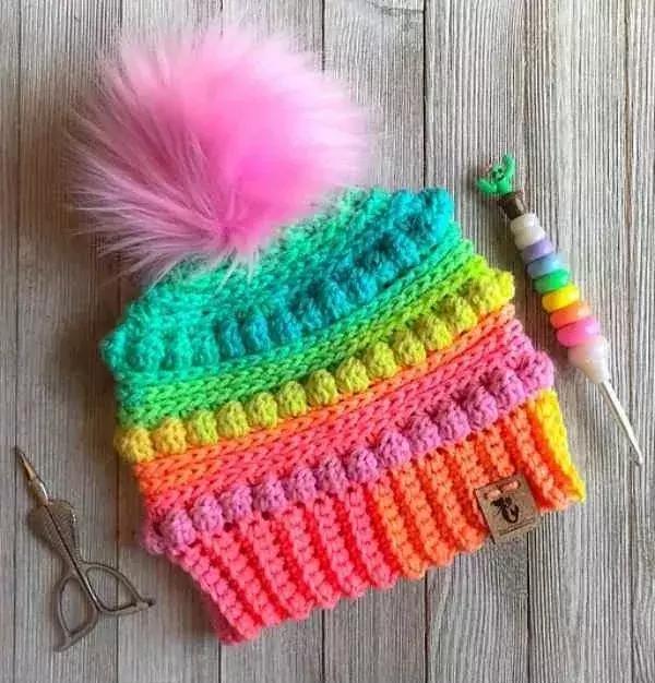 0-3岁儿童帽子编织图解全教程,毛线编织帽子儿童