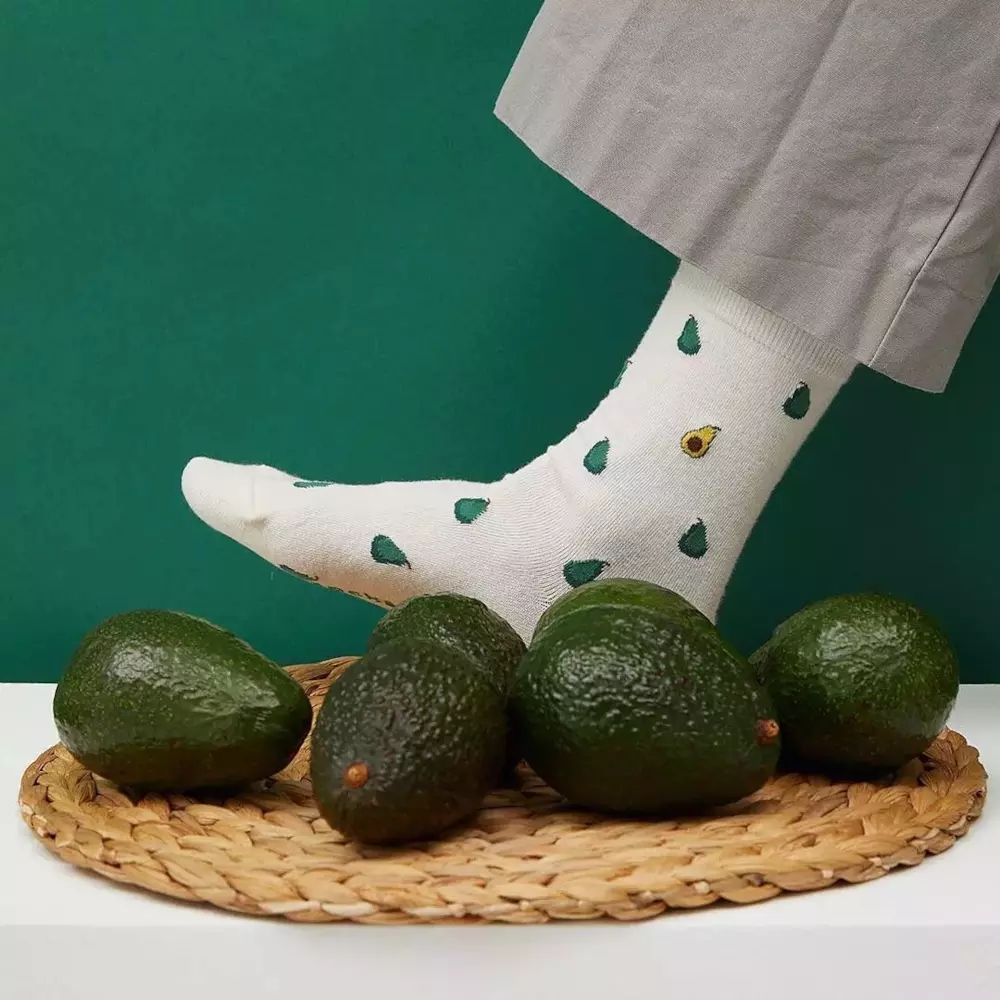 优雅气质花纹蕾丝船袜 (亚洲民族复古风短棉袜)