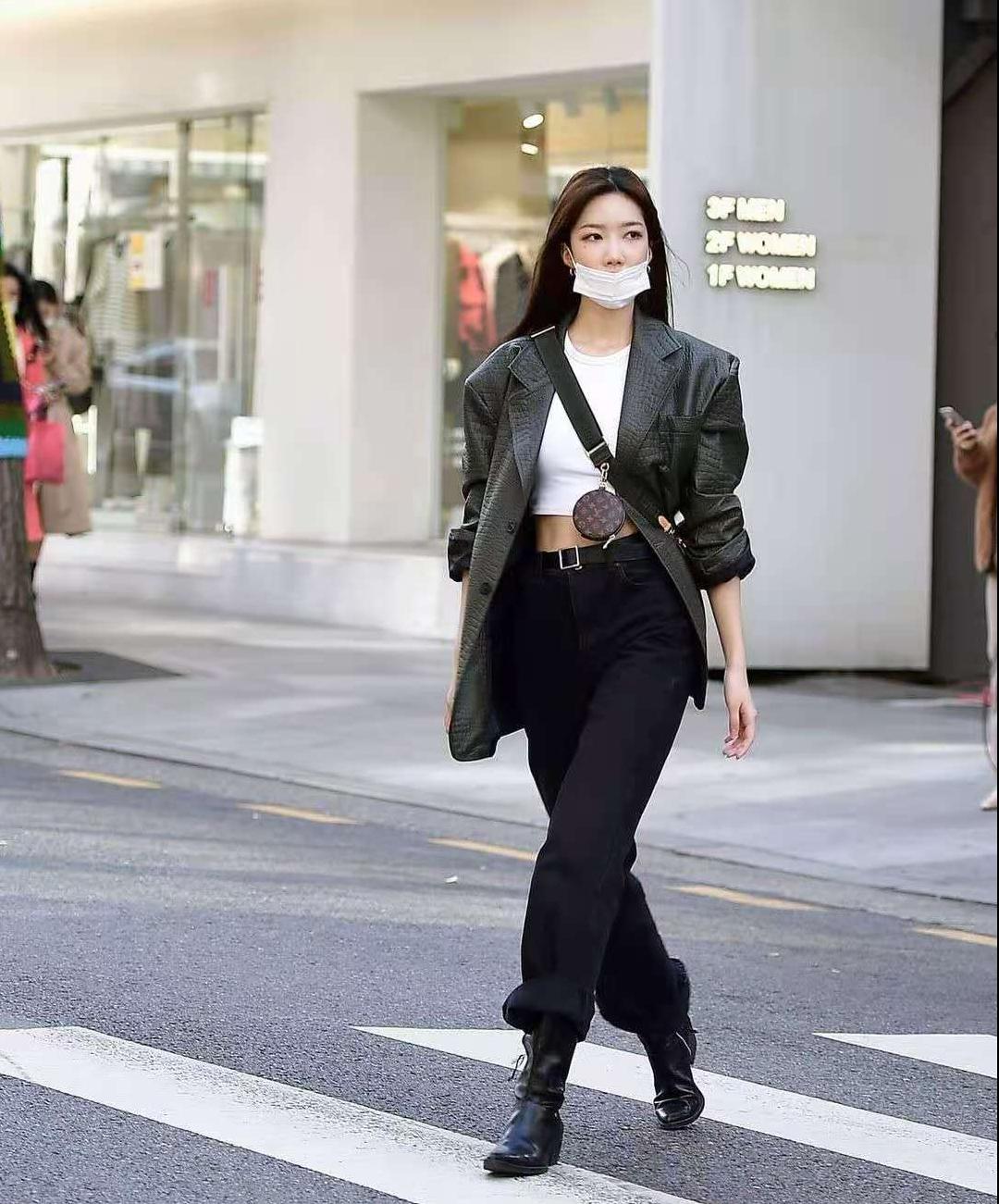 讲真的穿着打扮,肤色黑女生穿衣搭配韩国风