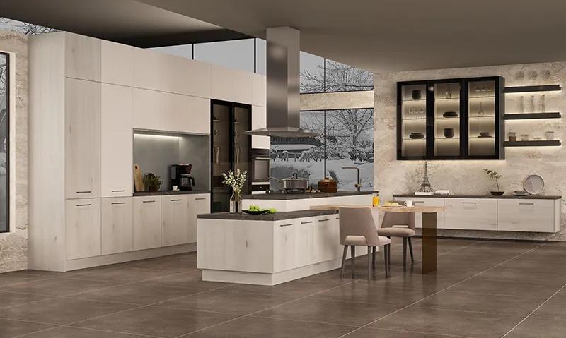 3平卫生间墙砖和地砖怎么配色,深灰色地砖白色墙砖橱柜如何配色