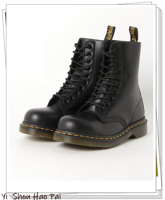 drmartens杨幂同款秋冬拼接马丁靴,drmartens马丁靴1460荔枝纹测评