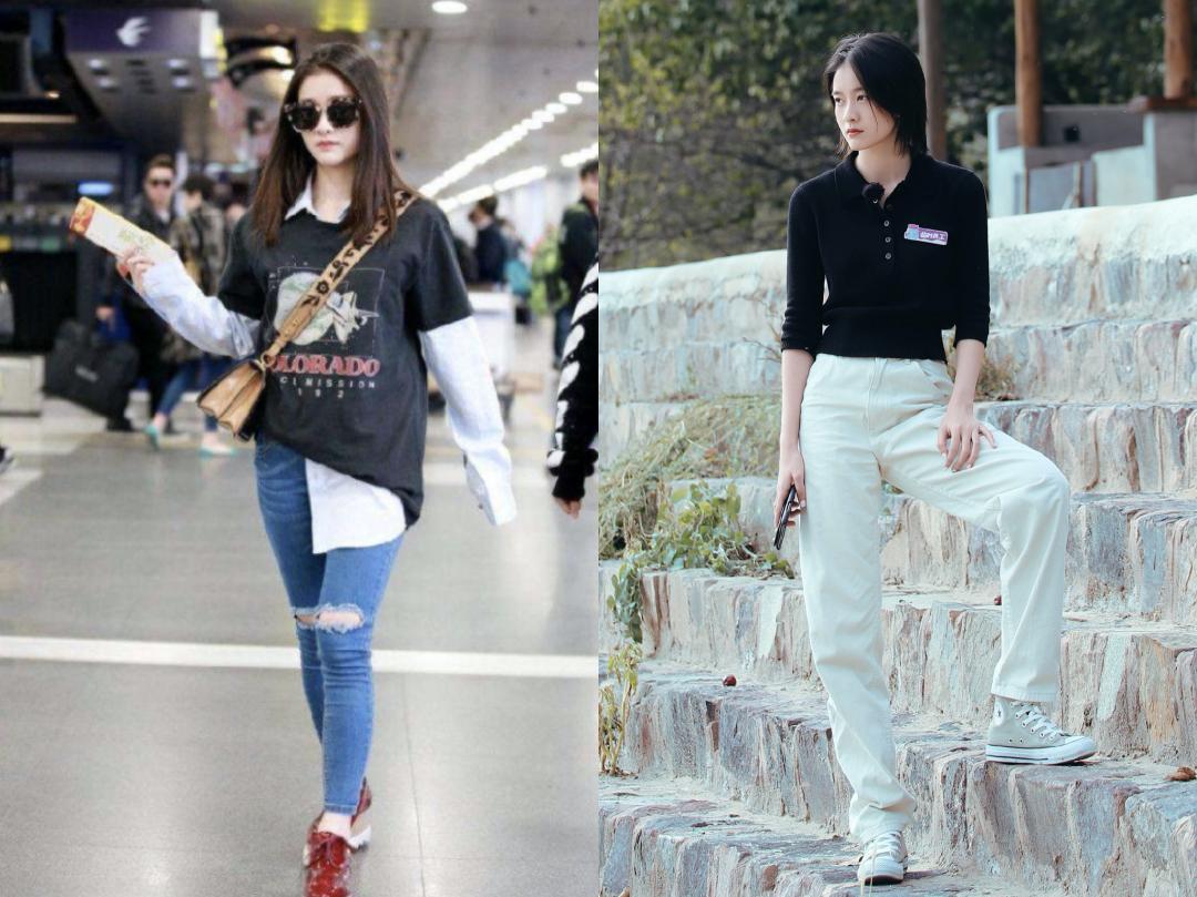 杨幂的腿比筷子腿更美,杨幂的腿型好看吗