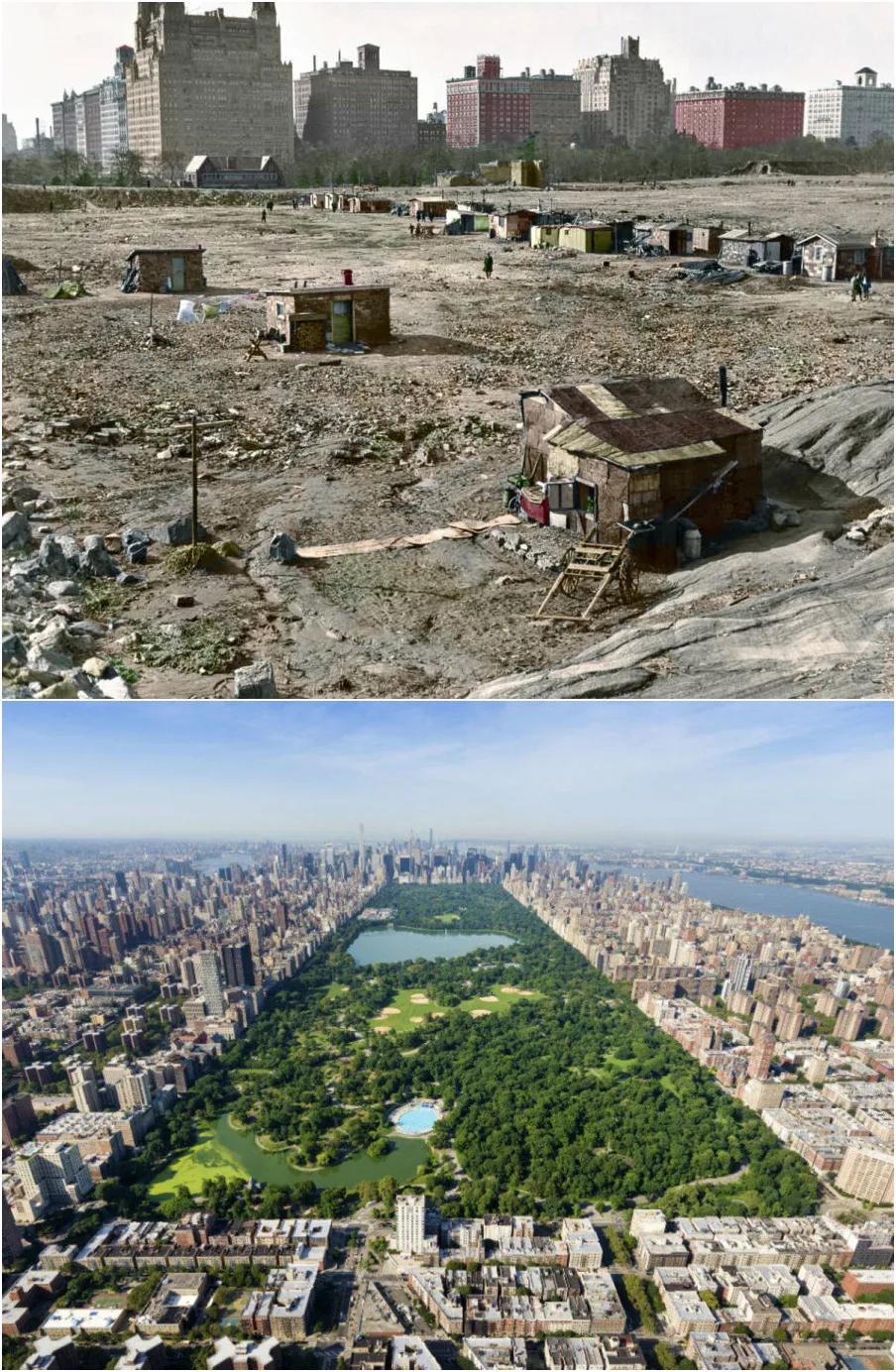 前20年和后20年对比照,十年前和现在的对比照