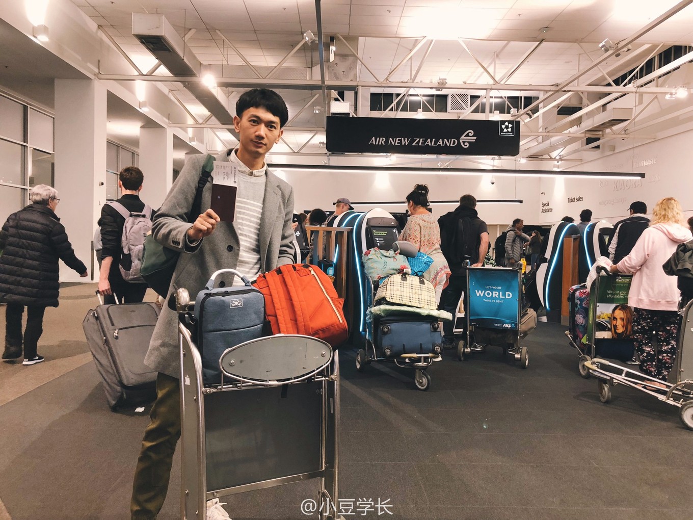 新西兰体验飞机,新西兰航空机票如何值机