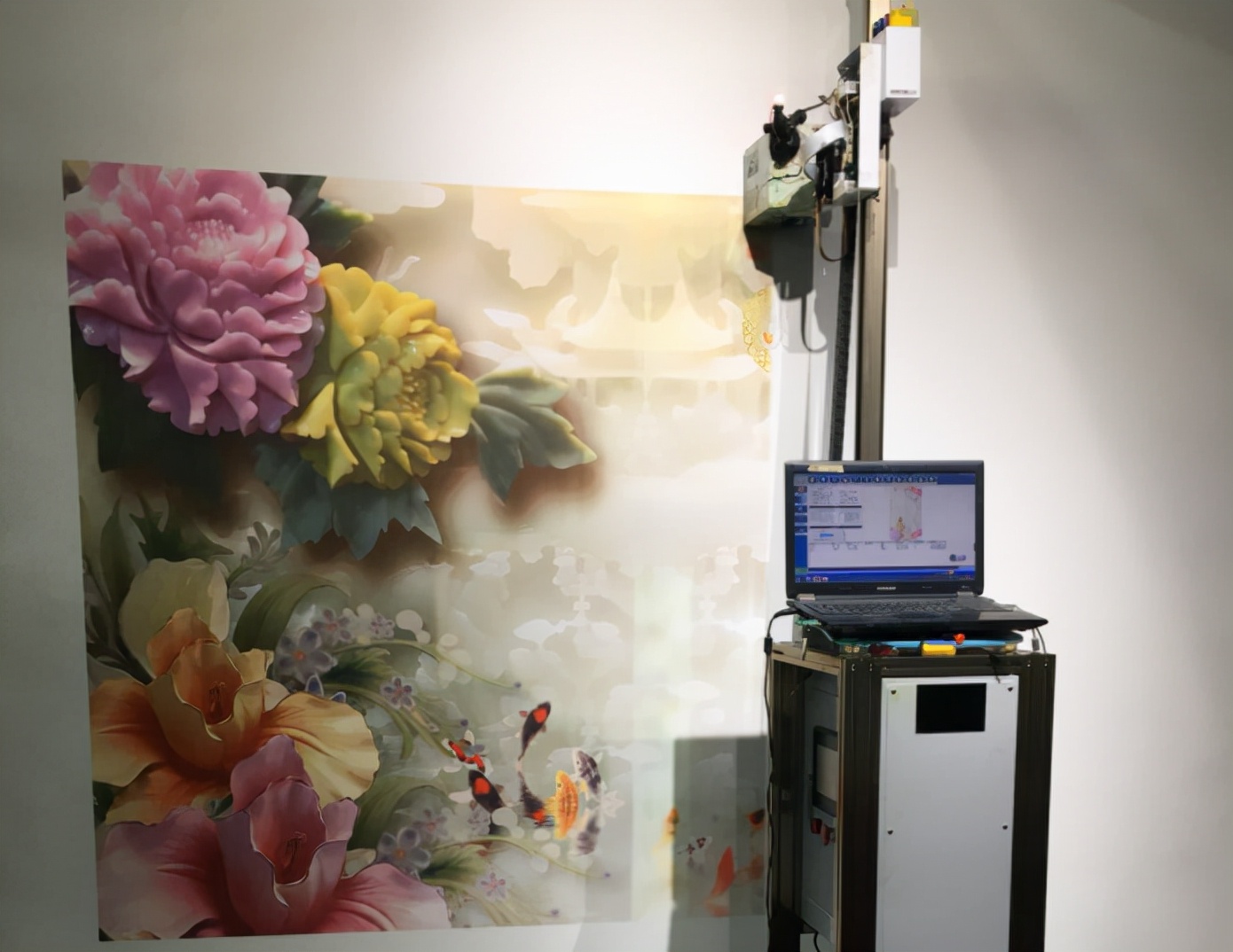 北京3d墙体彩绘机,室内3d墙绘机器