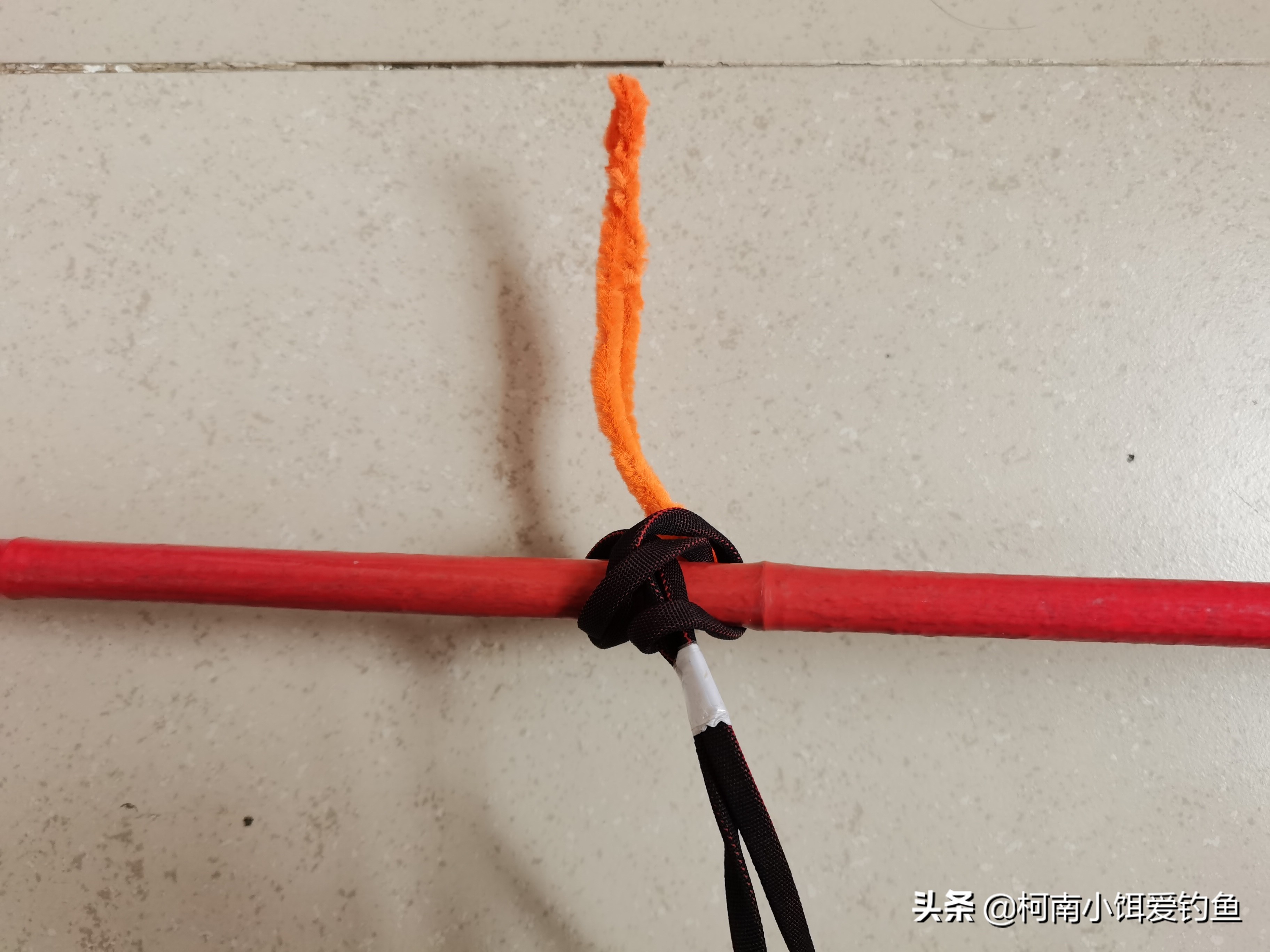 新手学钓鱼鱼线打结教程,钓鱼技巧鱼线打结方法图解