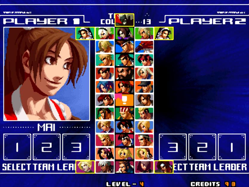 街机游戏机所有拳皇隐藏角色,街机游戏拳皇全明星